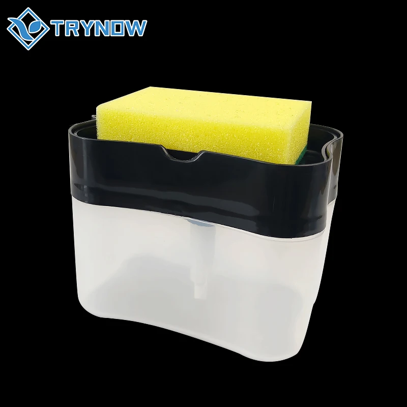 2021 2 in 1 Sponge Soap Dispenser Kitchen Manual Soap Dispensers