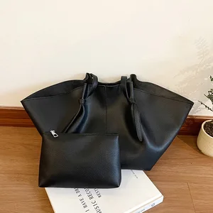 Soft PU Leather Shoulder Bag  Branded Designer Tote Bags for Women Big Capacity Shopper Tote Set Luxury Designer Handbags