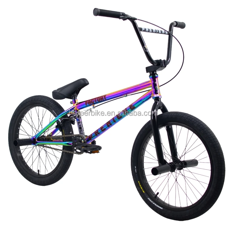 BMXフレーム　オイルスリックカラー。 ストリート ユニークデザイン オイルスリック BMXフューエル 20インチ自転車