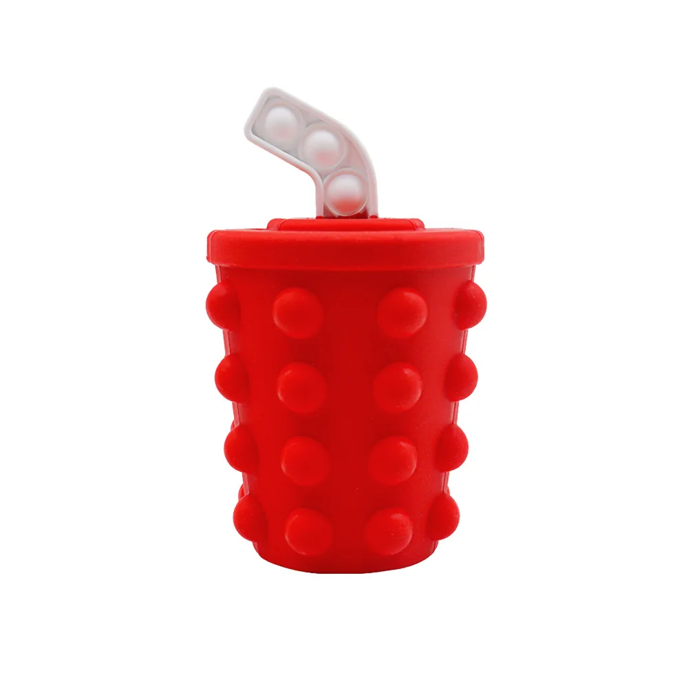 S310  Kids Adults Stress Relief Party Favors Hamburger Soda Push Bubble Sensory Balls Squeeze Toys