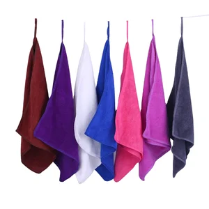 Hot Selling Microfiber Knitted Car Cleaning Cloth Quick-Dry Hand Towel for Car Washing Solid Color Acceptable MHC