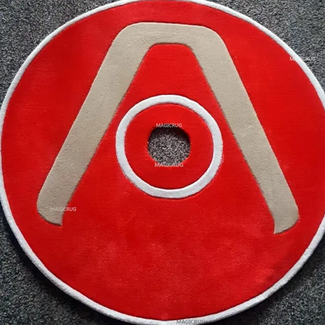Round Circle Disc Rug Modern CD Pattern Printed 3D Customized Tufted Custom CD Rugs