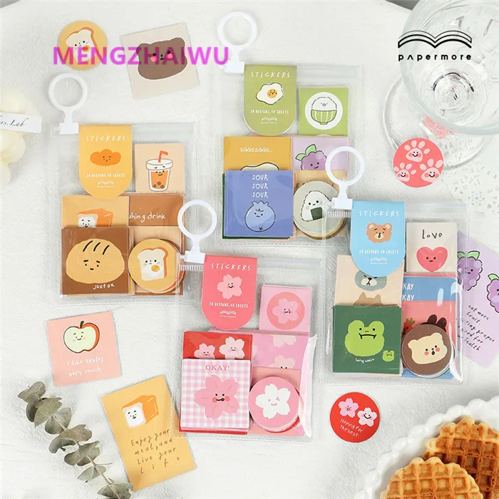 Лидер продаж в США Детские декоративно-бумажные принадлежности для рукоделия украшение блокнота милые кавайные наклейки оригинальные