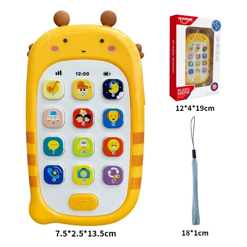 Musical Baby Phone Toy - Kids Learning Game Kids Toy Mobile Smart Cell Phone 6 to 12 Months with Record & Playback