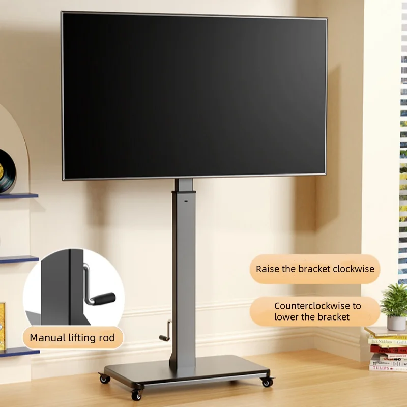 Tv standaard - Soort: Vloerstandaard, Schermformaat: 37 t/m 70 inch, Draaibaar: 90° Kantelbaar: 10°, Max. gewicht: 50 kg, VESA: 600x400 Extra: Verrijdbaar