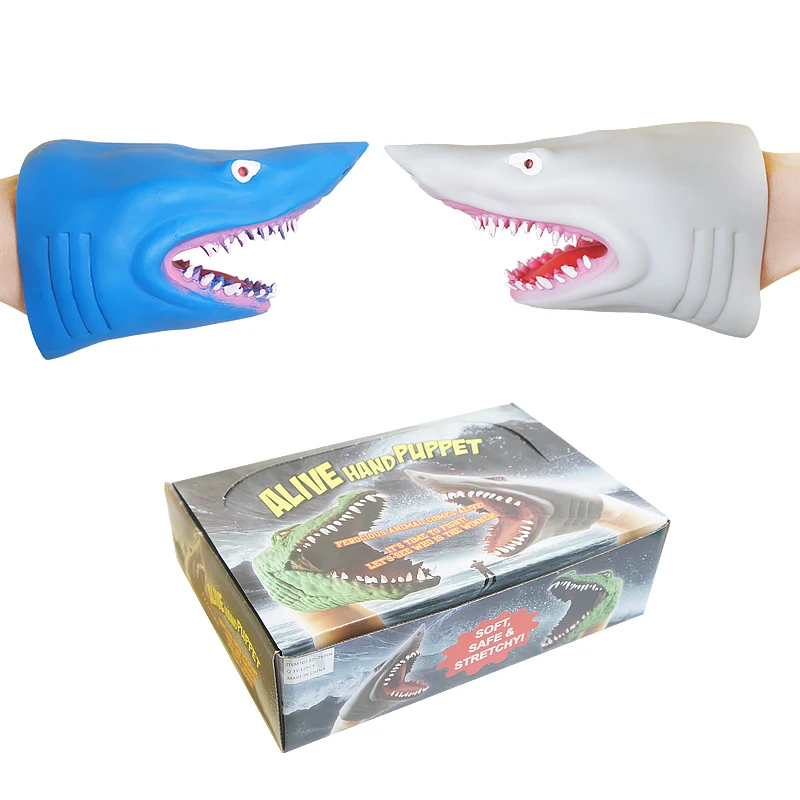 Wholesale rubber plastic animal finger puppets set for children