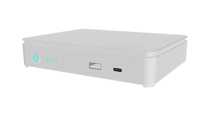 Rechargeable Mini Router UPS Battery Backup 15600mah with POE DC USB Ports