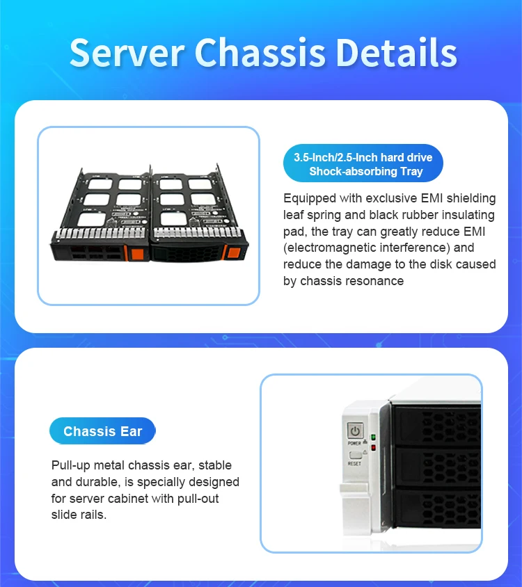 2U 12-bay Rackmount Chassis with Expander Backplane CC3X12-12S