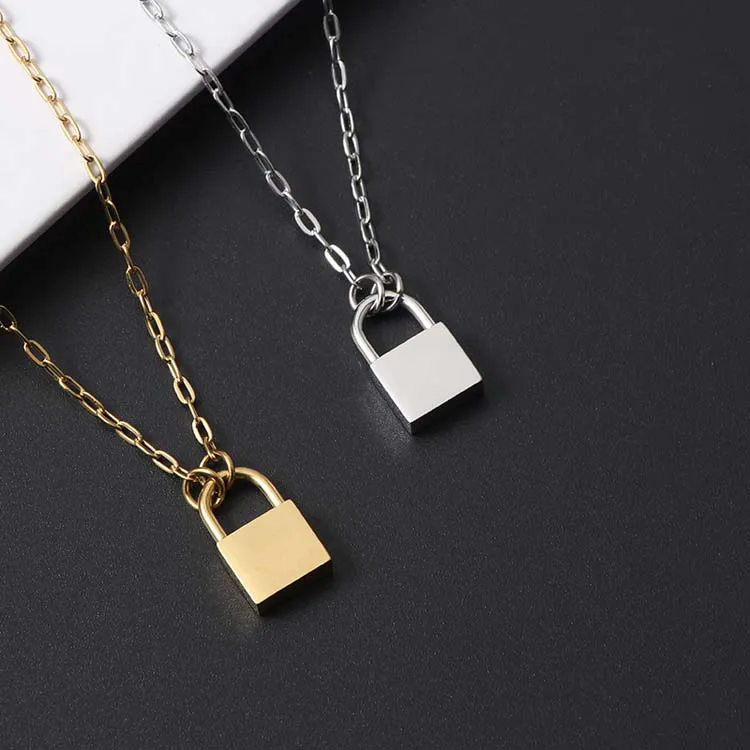 Lock Pendant Necklace