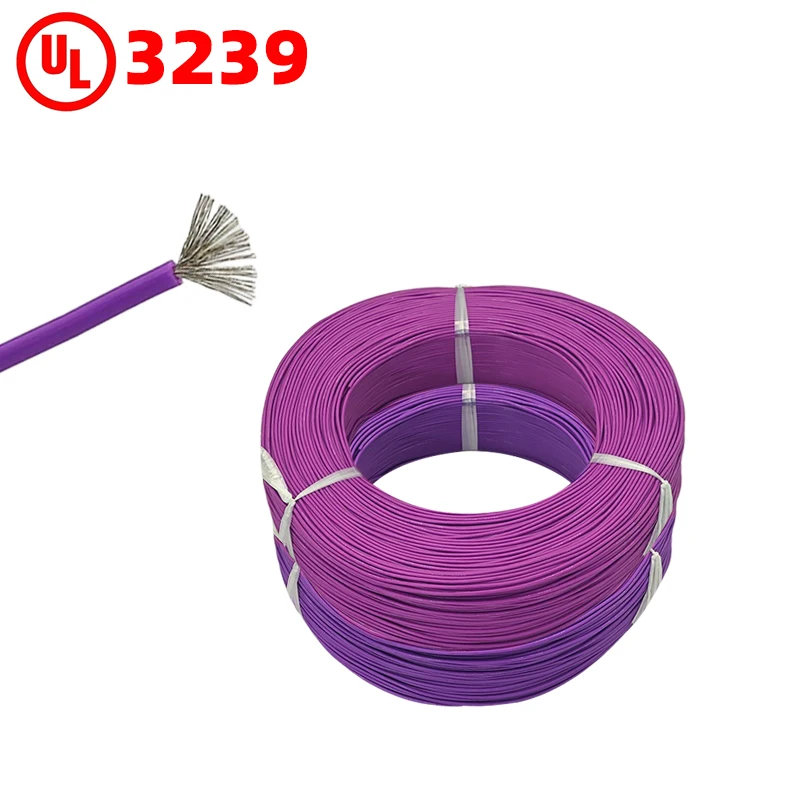 For UL 3239 Custom DC Electrical 3KV Single Core Copper Swap Wiring Heating12 14 16awg Tinned Copper Silicone Rubber Wire Cables