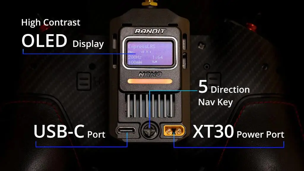 915MHz RF Module ultra-low power High contrast OLED display TCXO Long range for RC FPV drone supplier