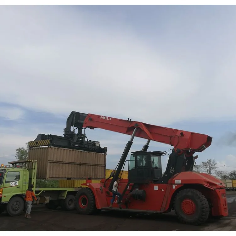 Good Performance Power Reach Stacker Heli 45Ton Container Reach Stacker