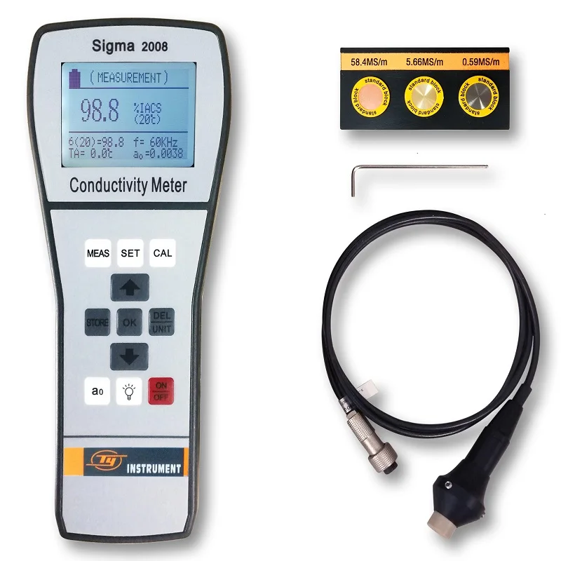 Sigma2008a Digital Portable Eddy Current Conductivity Tester Aluminum
