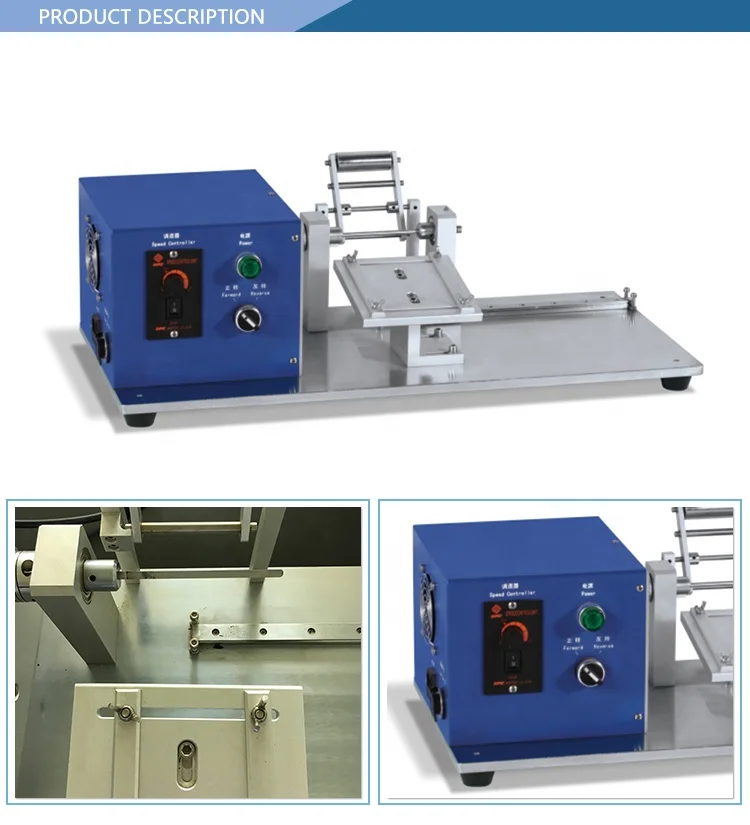 Lab Desktop 21700 26650 32650 Manual Winder Winding Machine for Winding Battery Electrode and Separator