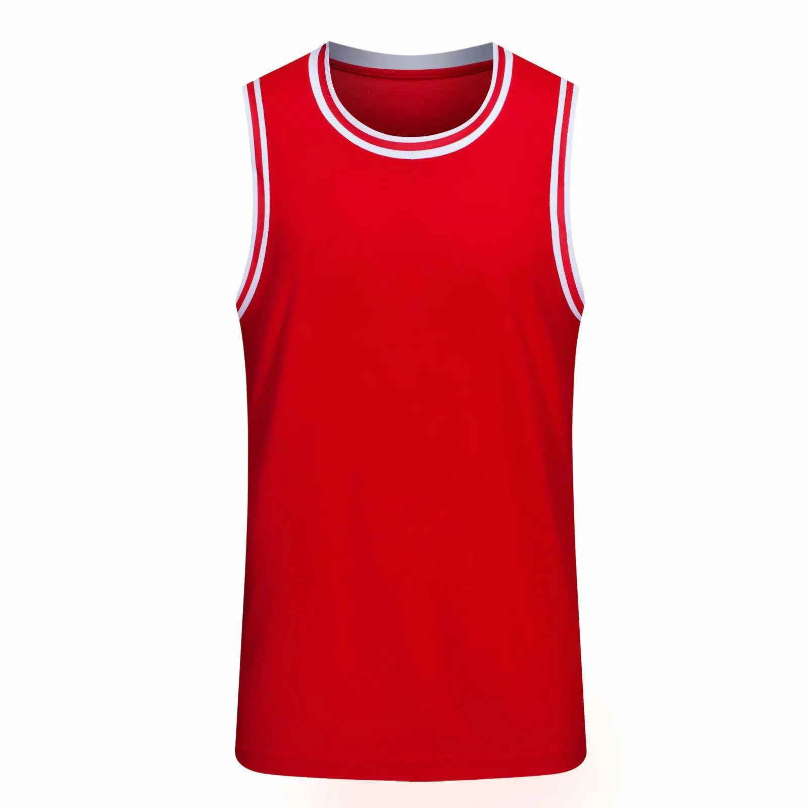 DEHANER Plain Basketball Jersey for Men Unisex Mesh Practice Training  Uniforms Sports Tank Tops T-Shirt,Red Neckline-White Jersey,Men Size Large  - Yahoo Shopping
