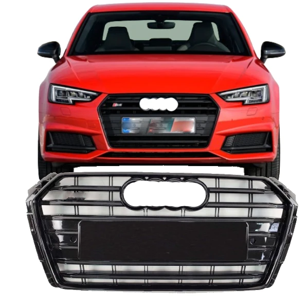 car accessories dark chrome front RADIATOR GRILLE for AUDI A4 B9 2018 oem 8W0853651CLSJZ