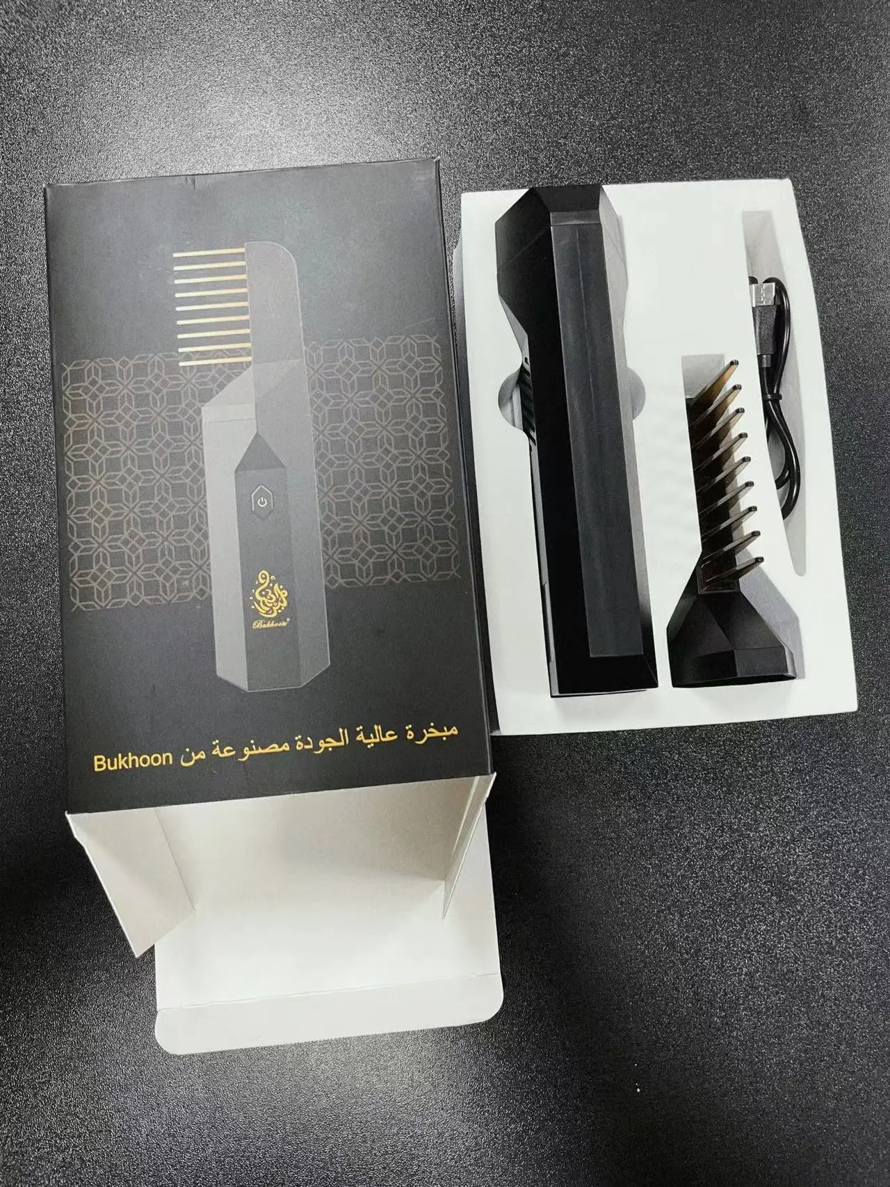 Portable Electric Comb Incense Burner Oud Arabic Comb Hair Bakhoor