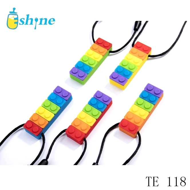 
Сенсорные ожерелье кулон комплект ювелирных изделий куртка из искусственной кожи для мальчиков и девочек с СДВГ, игрушки-прорезыватели, autis собак и кошек потребности силиконовый кулон 