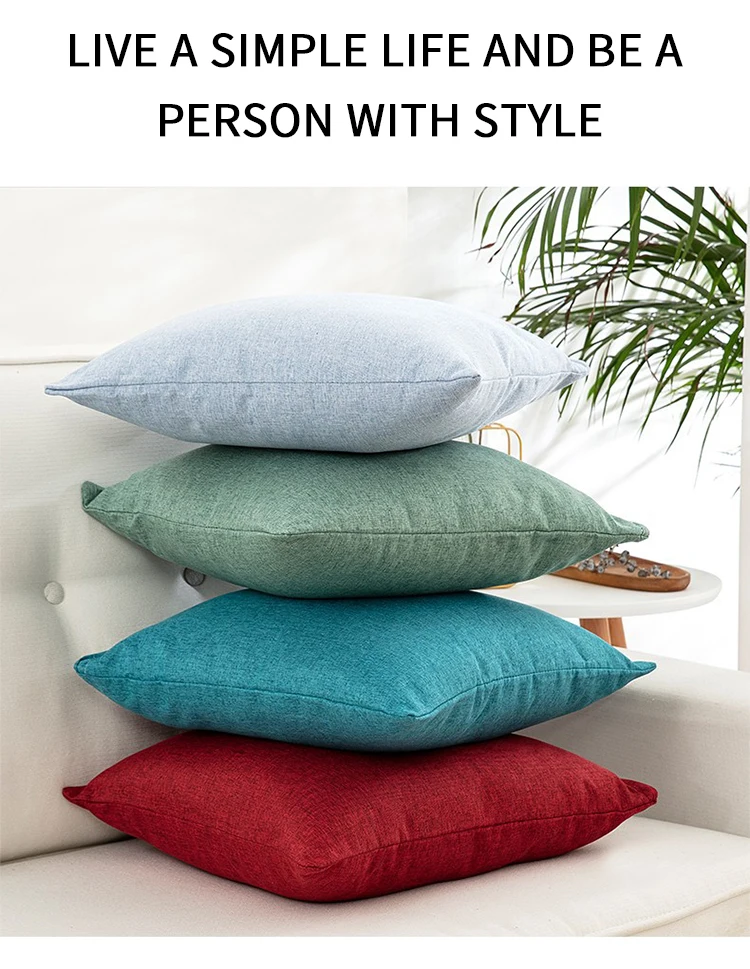 Decorative Throw Pillows Covers Yellow Green Gradient Series Corduroy Striped Square Pillow Case Cushion Cover manufacture