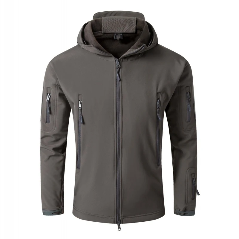 M-Tac Taktische Jacke mit Kapuze, Fleece-gefüttert