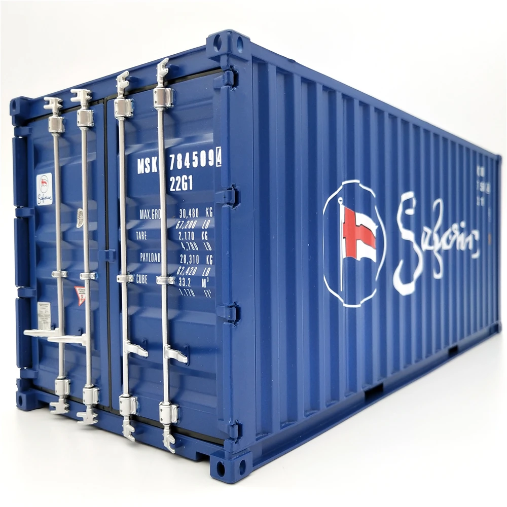 【A】30cm 1:20 Safmarine shipping container scale model 20GP container scale model O.A.S ship model