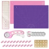 ชุดแผ่นรองตัดและมีดโรตารี่ Pink-A1