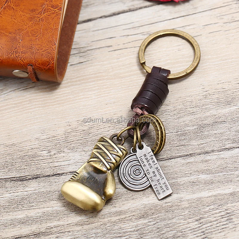 Bronze Boxing Key Ring Retro I Feel About You Inspired Keychains ...