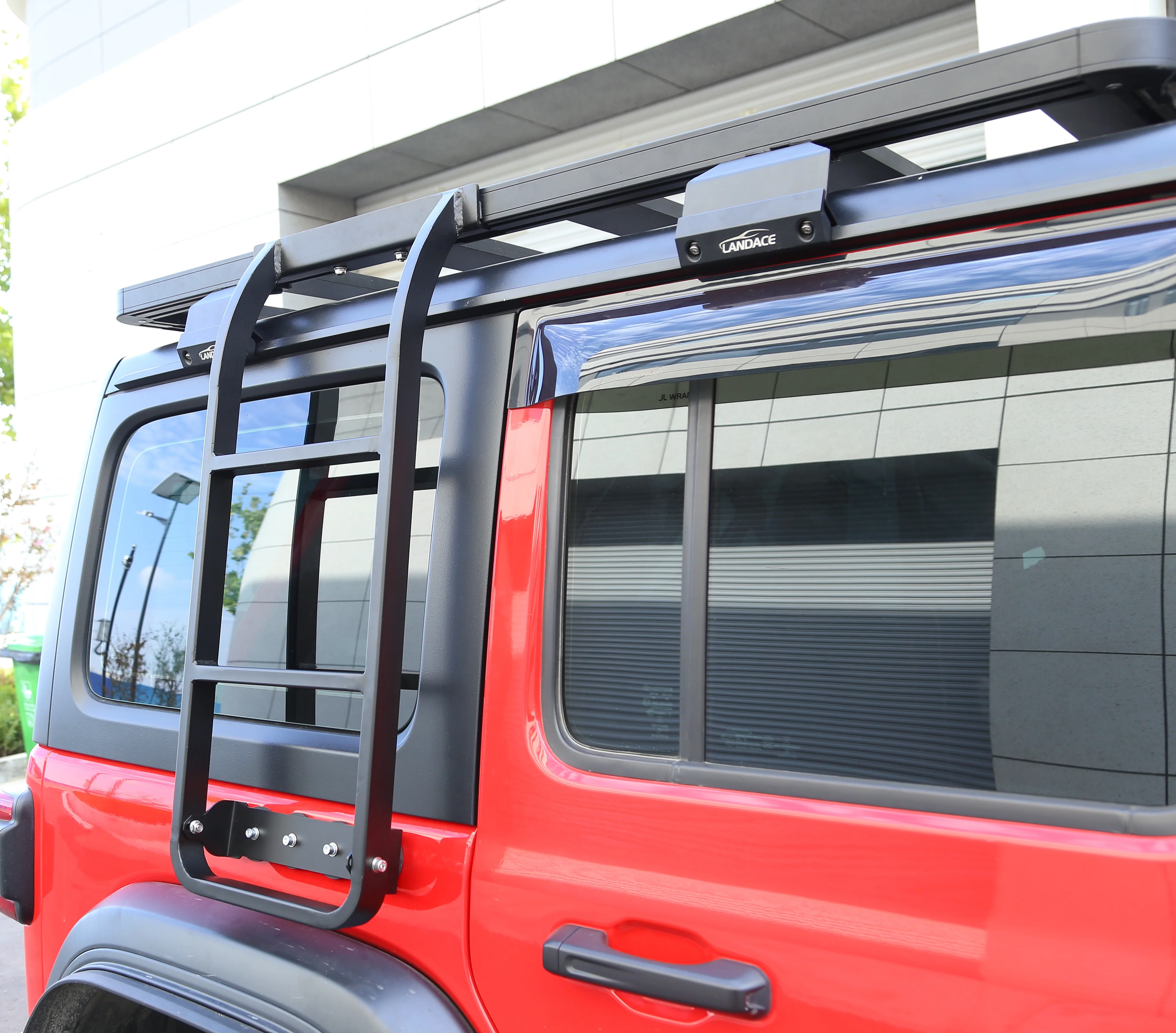Landace Roof Rack Side Ladder Retrofit Kit Side Ladder For Jeep
