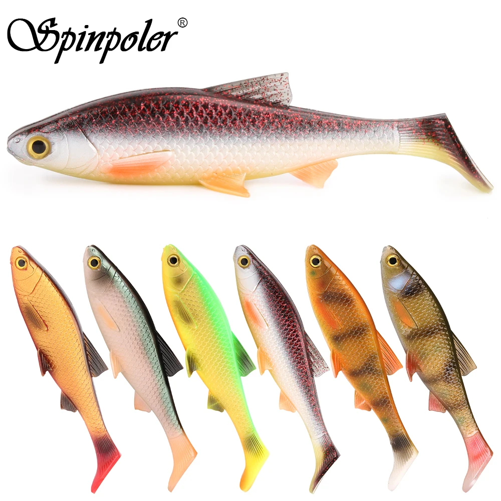 Spinpoler Soft Plastic Swimbait Fishing Lure Minnow Paddle Tail