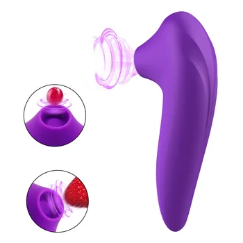 New 5 modes of suction female vibrator silicone oral sucking massager