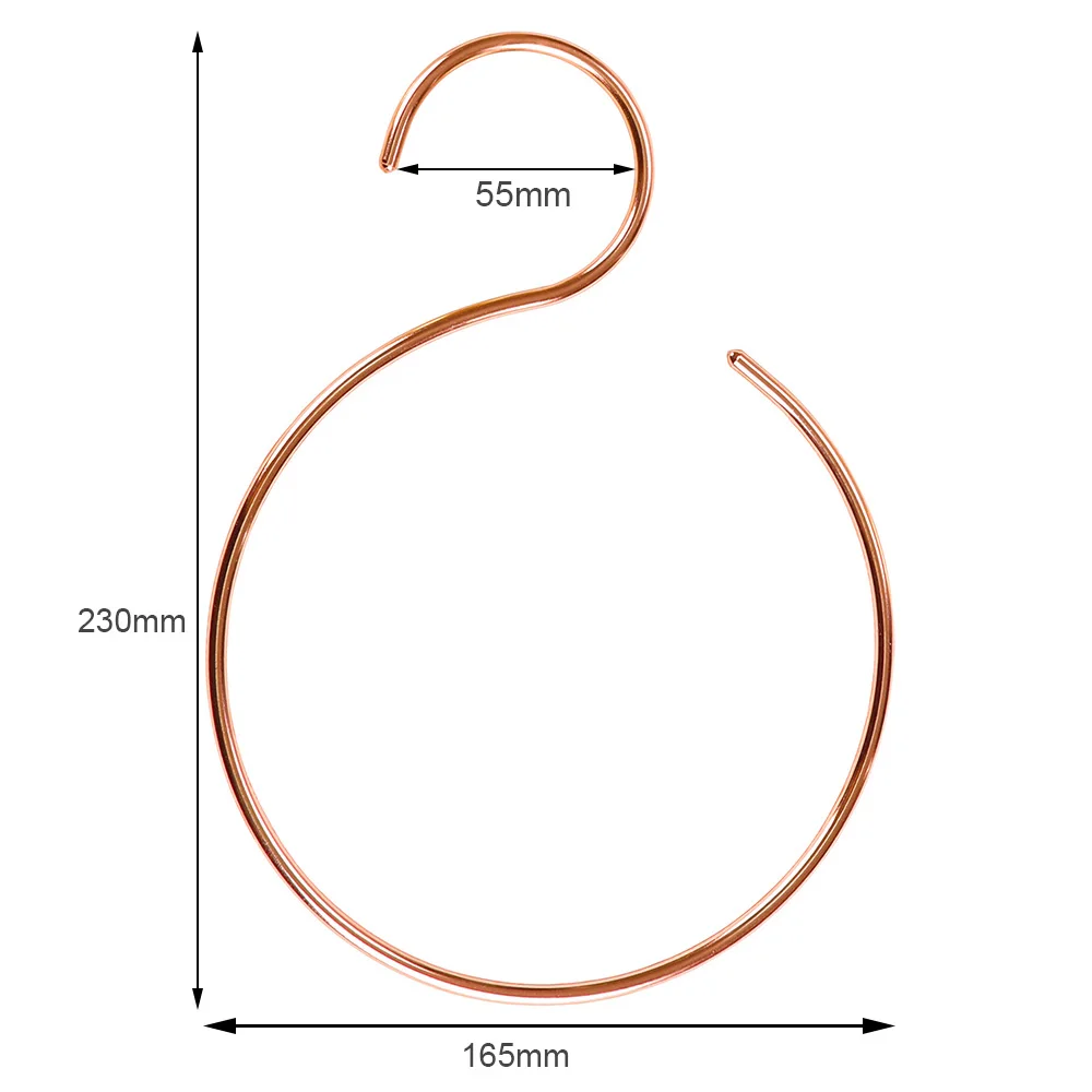 Lindon Closet Organizer Gold Belt Rack Wire Scarf Ring Hijab Hangers