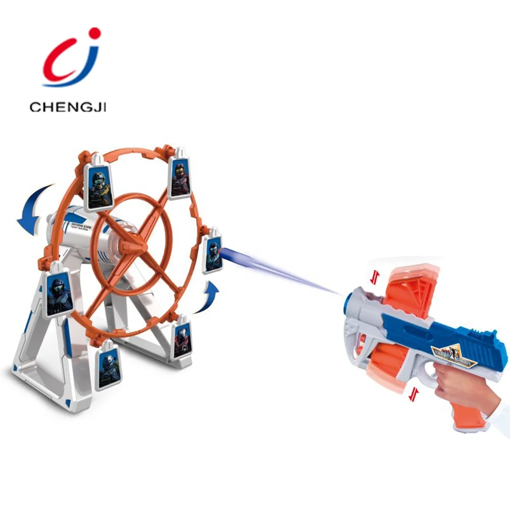 Самая популярная пластиковая электрическая стрельба вращающаяся игрушка-дротик игрушки для