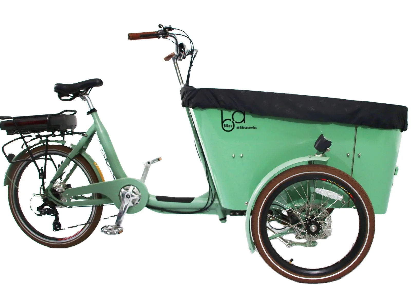 Swing Balance Electric Tilt System Version Cargo Bike 3 Three Wheels Tricycle Cargo Ebike Cargo Dog Ebike Electric Tricycles