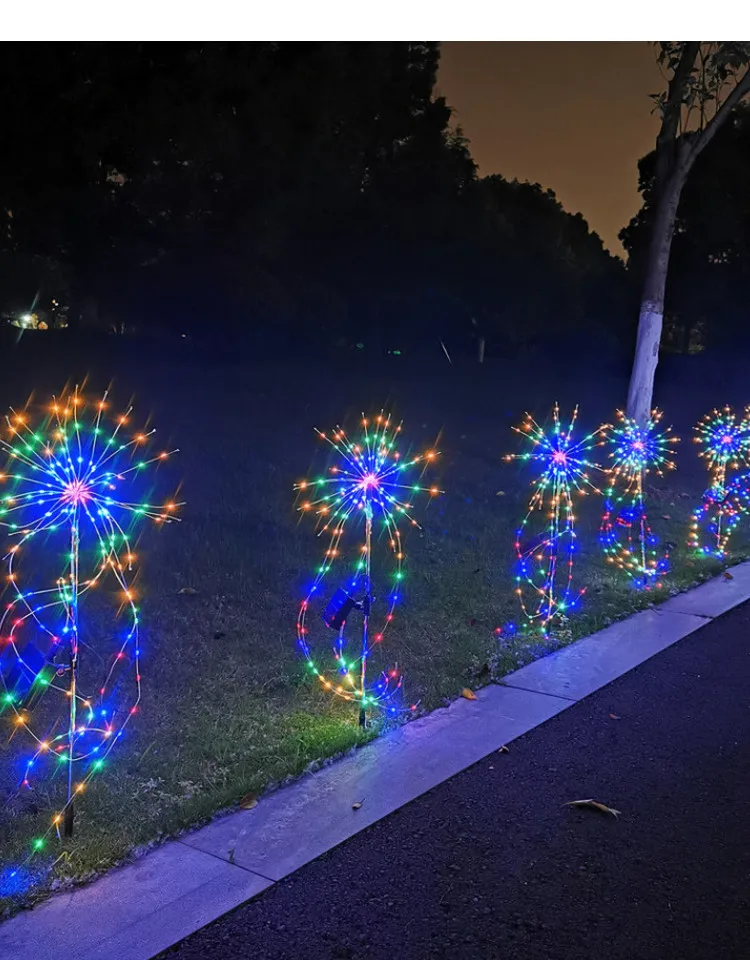 Jhbox Luces Solares De Fuegos Artificiales Para Exteriores, | Meses Sin