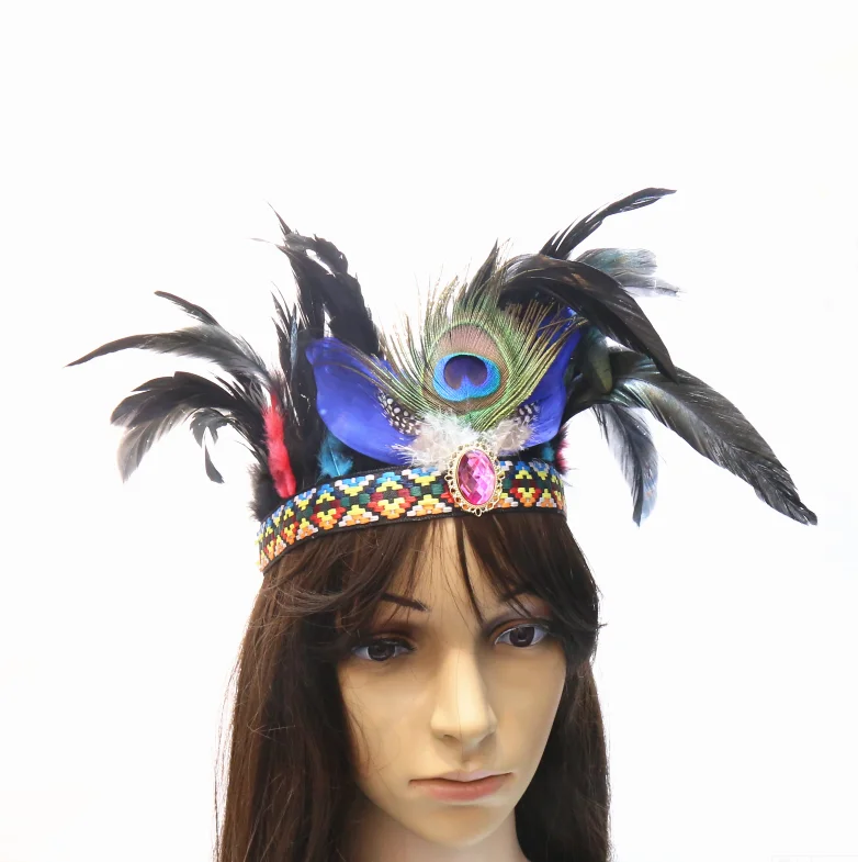 peacock feather headband diy
