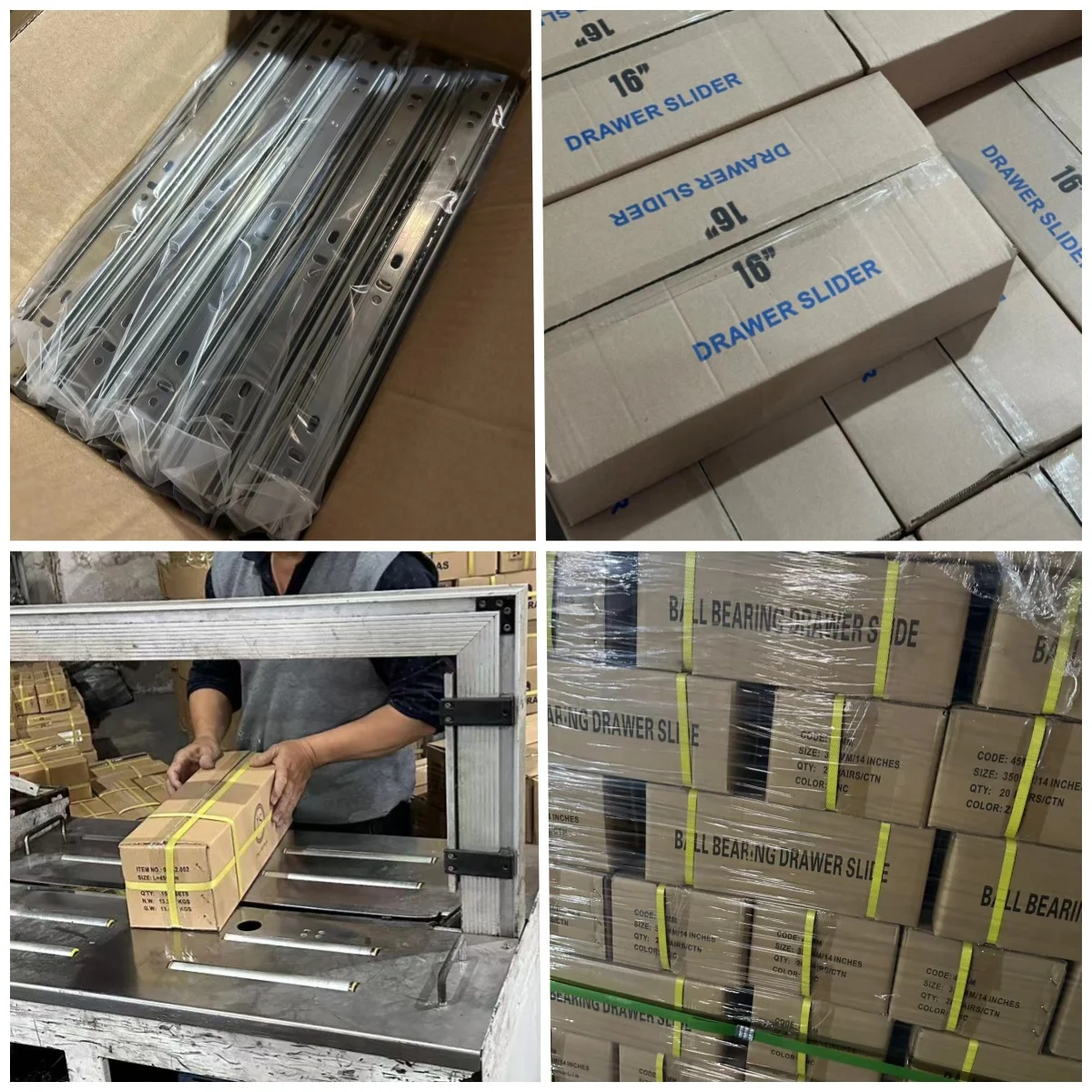 Chinese Factory Dtc  Soft Close Hardware Full Extension Drawer Slide for Kitchen Cabinet