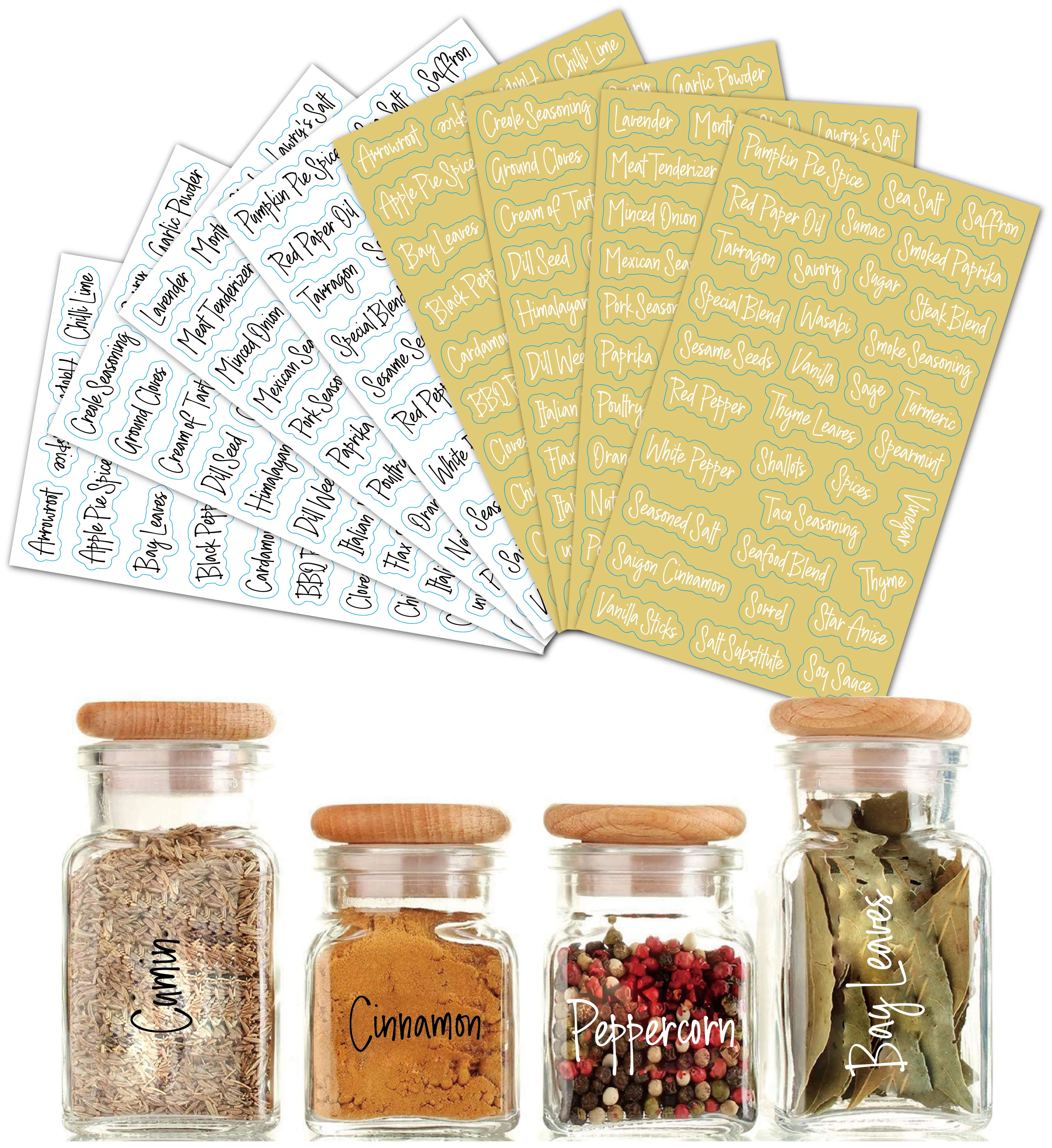 Custom Spice & Jar Labels