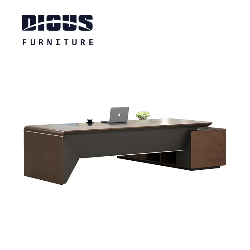 Dious popular factory wholesale l-shaped office desk wooden made in China