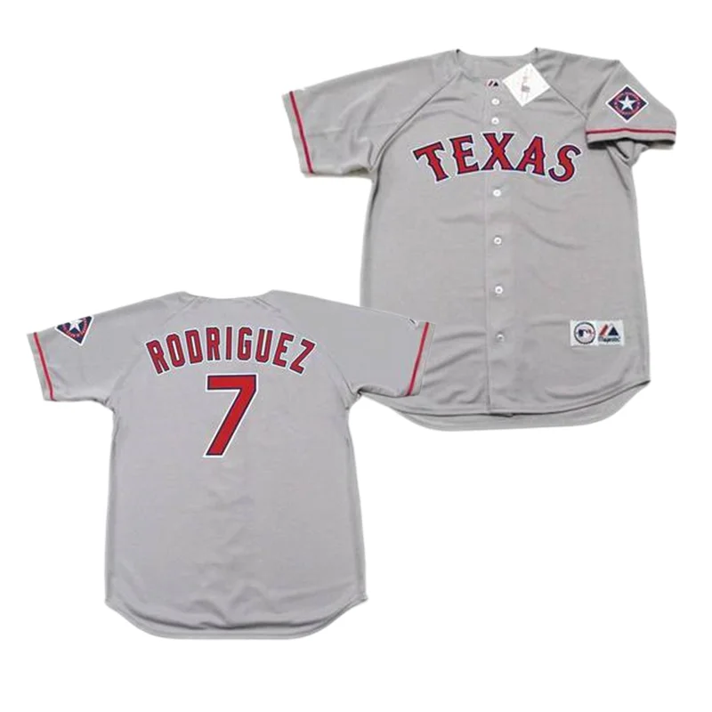 Signed Texas Rangers 7 Ivan Pudge Rodriguez Jersey 
