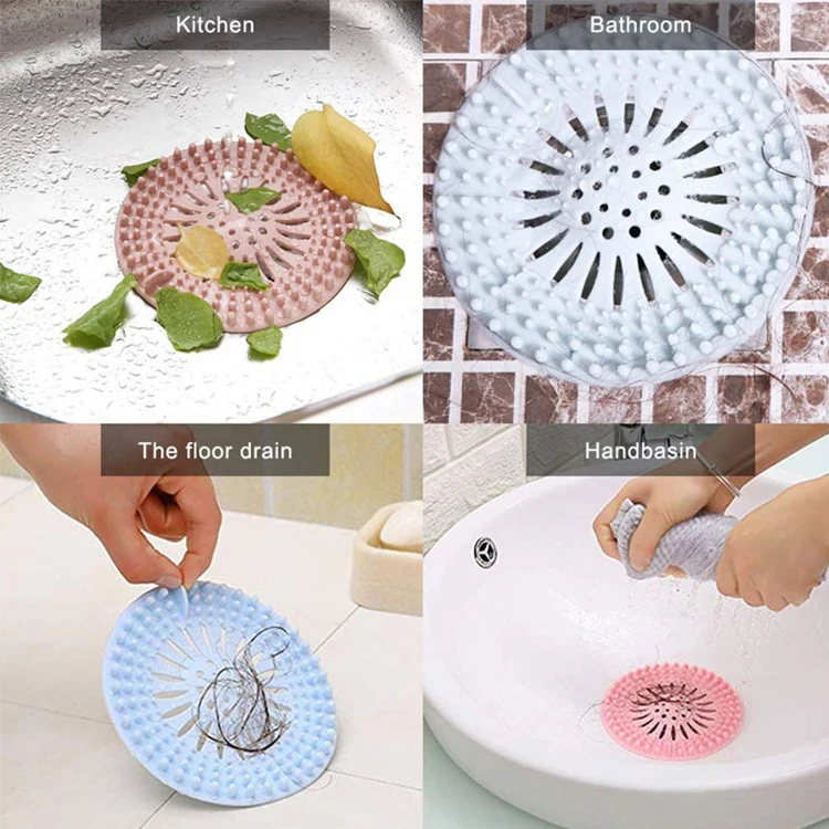 Easy To Install And Clean Kitchen Bathroom Floor Drain Covers 4 Pack