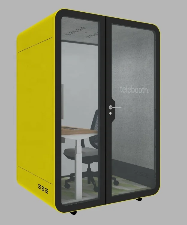 Telebooth Soundproof Phone Booth Acoustic Work Station  Dressing Room in Airport Changing Room Office Pods
