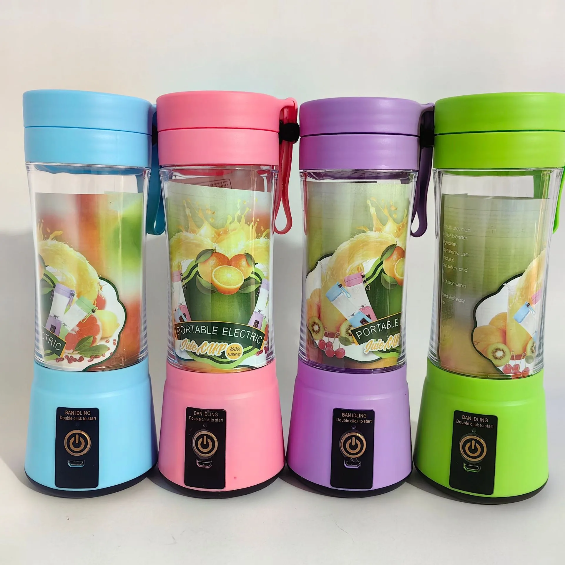 Rechargeable Juicer Extractor Machine Mini Blender High Quality Juicer Bottle Plastic with 380ML Capacity