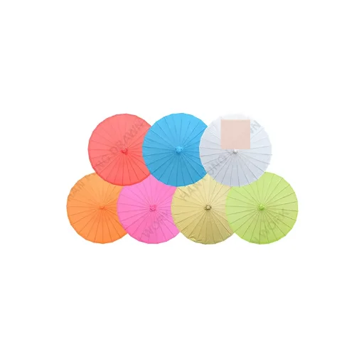 Parapluies En Papier, Parapluie Décoratif Décoration De Fête De Cocktail Bricolage Artisanat Parasols Photo Accessoires De Danse Petit Pour Enfants Peinture Décorations Faveurs De Mariage(Bleu
