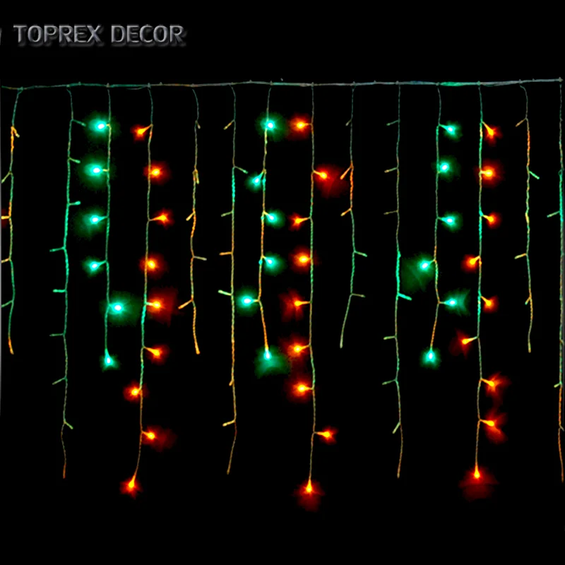 Outdoor IP44 Light Chain LED Icicle Shaped Custom Length Christmas Lights Outdoor LED Icicle Fairy Light