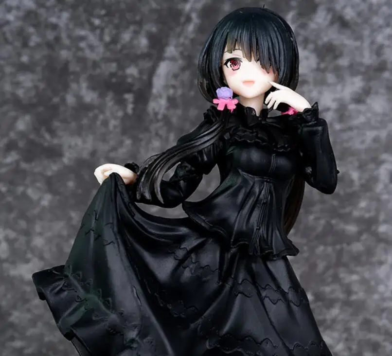 20CM Date a Live Nightmare/tokisaki Kurumi Black Dress Figure