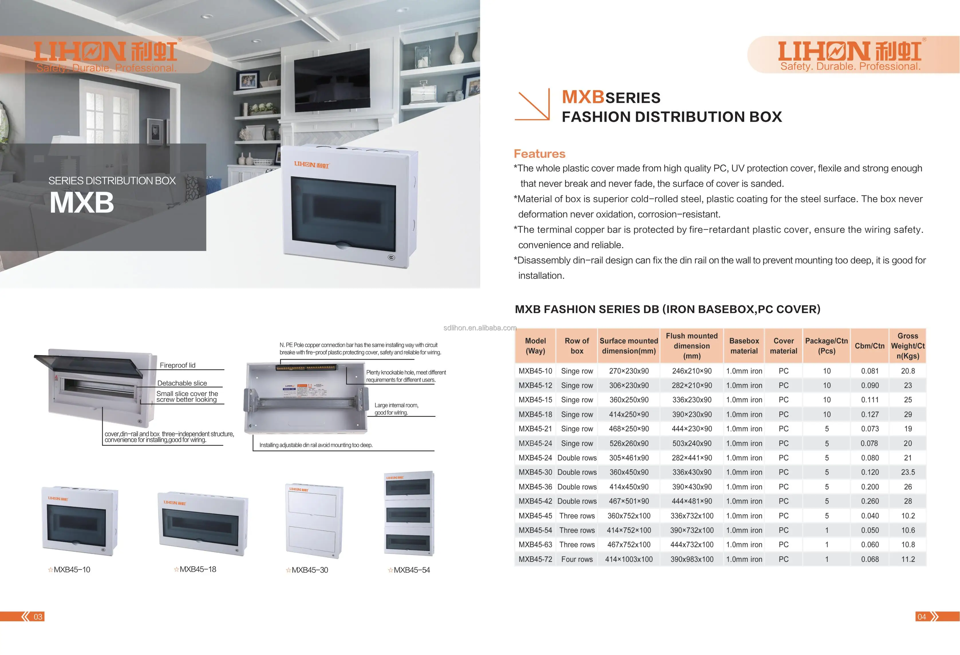 Lihon Electrical Distribution Panel Box Distribution Box Electrical ...