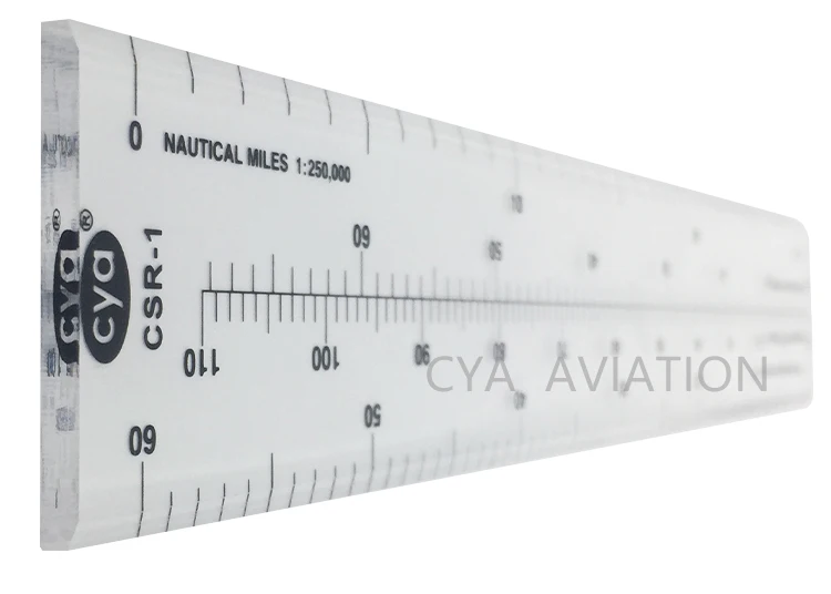 24cm Scale Ruler for pilot Students Professional Flexible Plastic Measuring