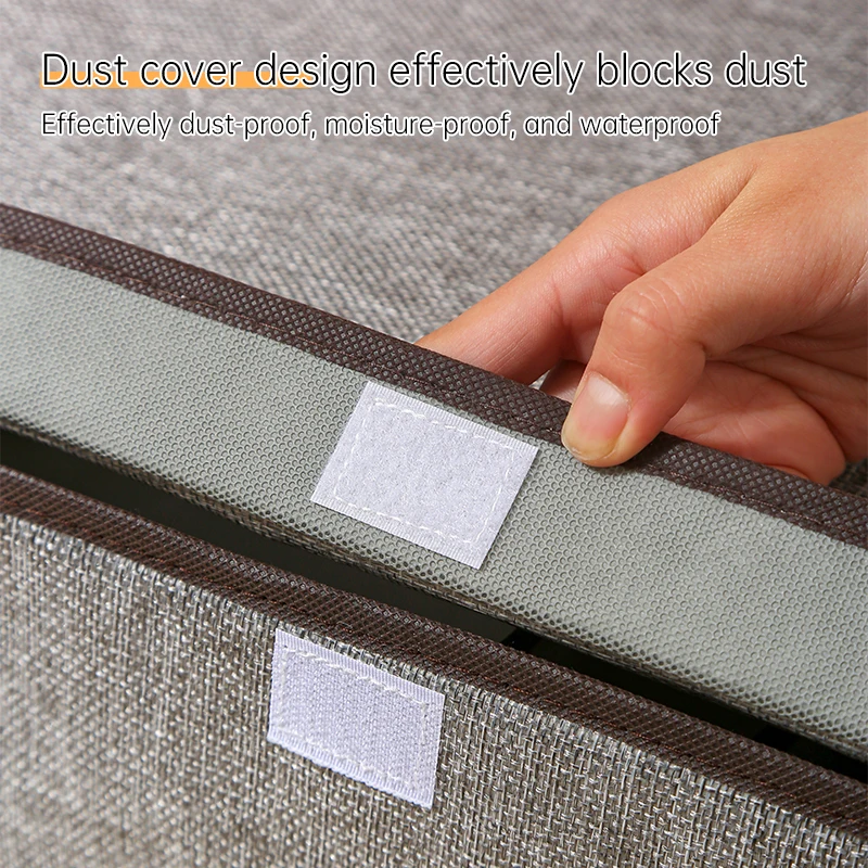 Home Drawer Divider Storage Box Foldable Closet Storage Organizer Basket Fabric Organization Bins for Clothes