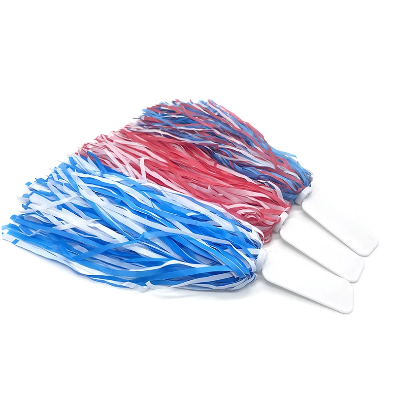2024 Cheer Squad Pompoms - Blue White Cheer Shakers