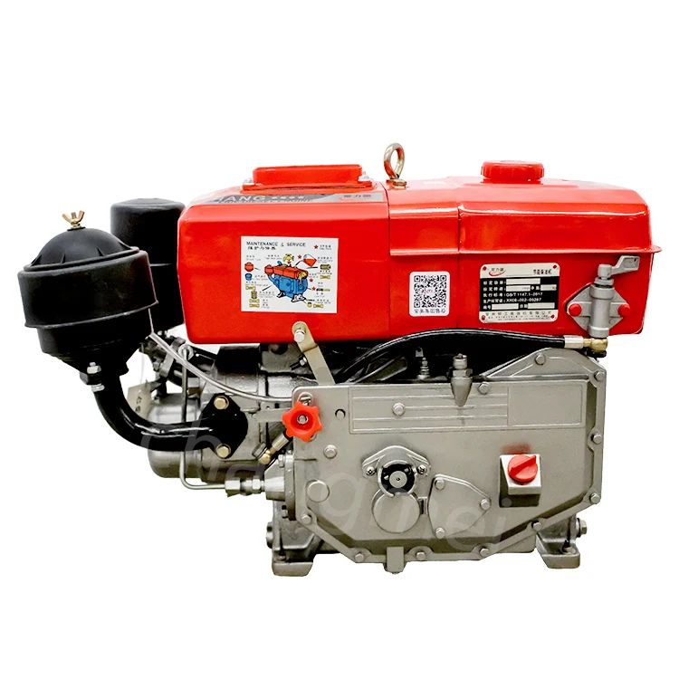 ZR180 Single Cylinder 4 Stroke Diesel Engine 8HP Water Cooled Electric Start Tractor with Motor Pump Bearing
